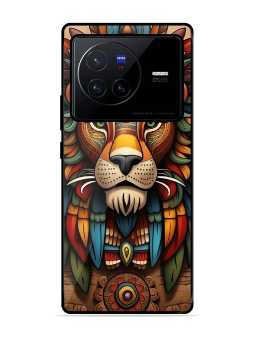 Aztec Majesty Glossy Soft Edge Case for Vivo X80 Chachhi