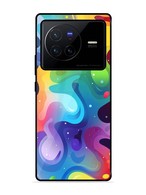 Rainbow River Glossy Soft Edge Case for Vivo X80 Chachhi