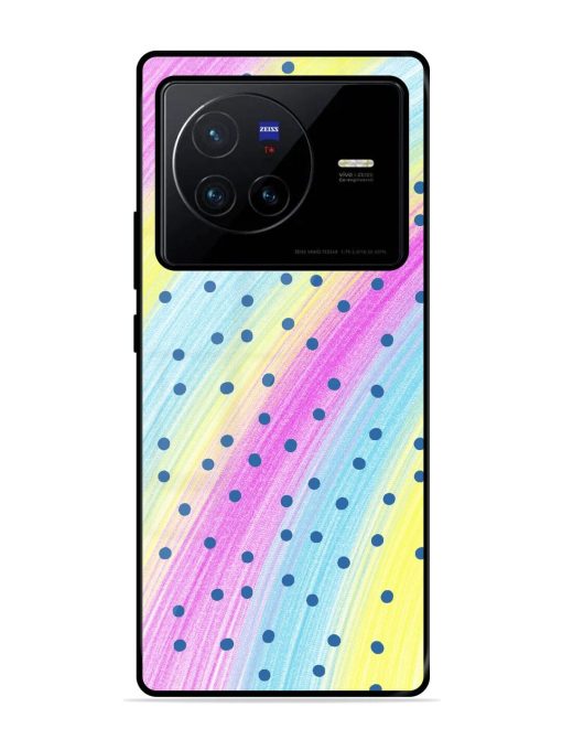 Polka Dot Paradise Glossy Soft Edge Case for Vivo X80 Chachhi