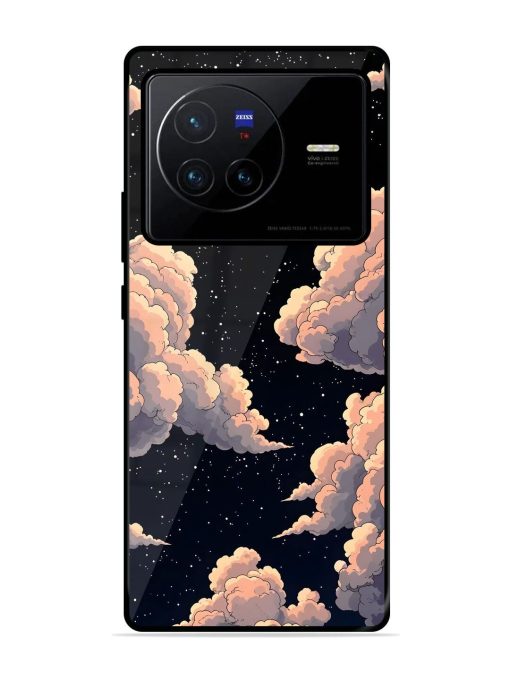 Starry Night Dreams Glossy Soft Edge Case for Vivo X80 Chachhi