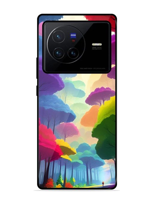 Rainbow Road Glossy Soft Edge Case for Vivo X80 Chachhi