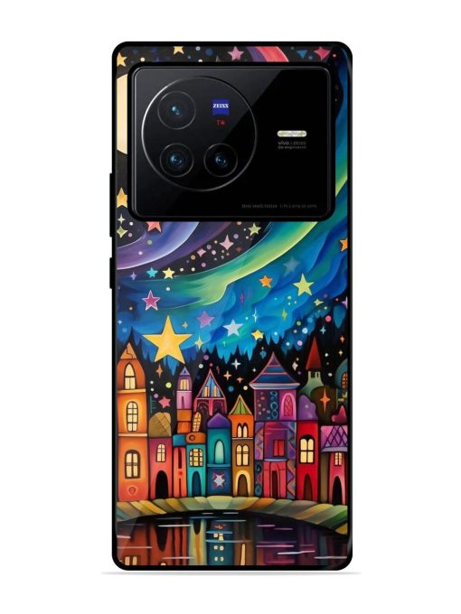 Starlit Village Glossy Soft Edge Case for Vivo X80 Chachhi