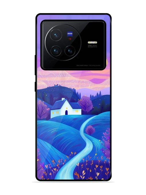 Moonlit Meadow Glossy Soft Edge Case for Vivo X80