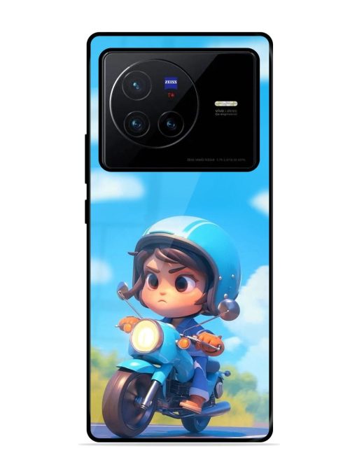 Little Rider Glossy Soft Edge Case for Vivo X80 Chachhi