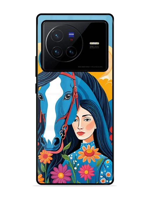 Equine Enchantment Glossy Soft Edge Case for Vivo X80 Chachhi