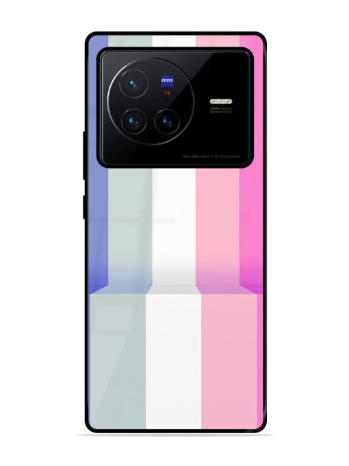 Pastel Palette Glossy Soft Edge Case for Vivo X80 Chachhi