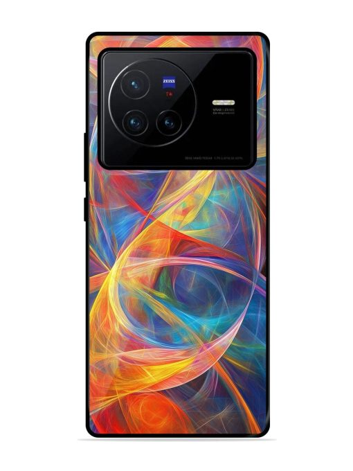 Cosmic Currents Glossy Soft Edge Case for Vivo X80 Chachhi