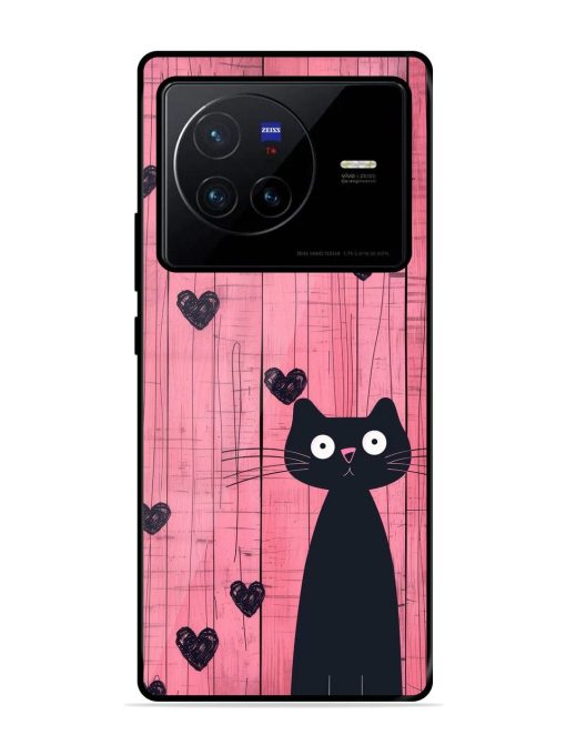 Feline Valentine'S Day Glossy Soft Edge Case for Vivo X80 Chachhi