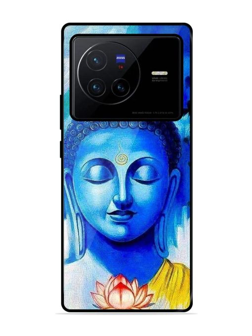 Serene Buddha With Lotus Glossy Soft Edge Case for Vivo X80 Chachhi