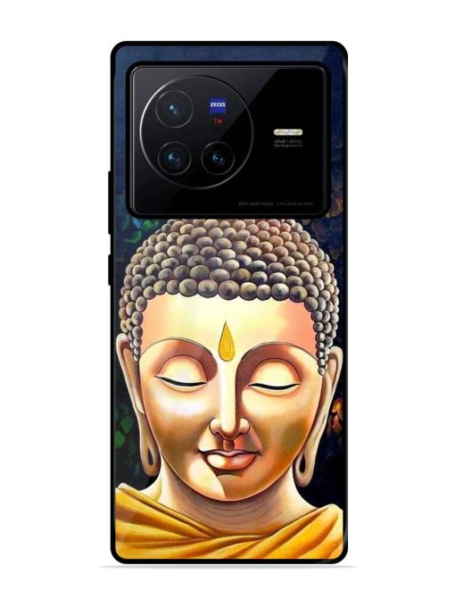 Buddha Face Glossy Soft Edge Case for Vivo X80 Chachhi