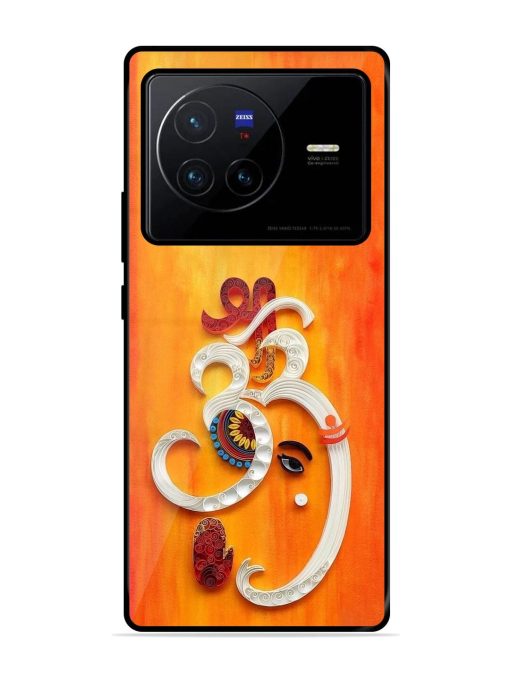 Ganesha In Quilling Art Glossy Soft Edge Case for Vivo X80 Chachhi