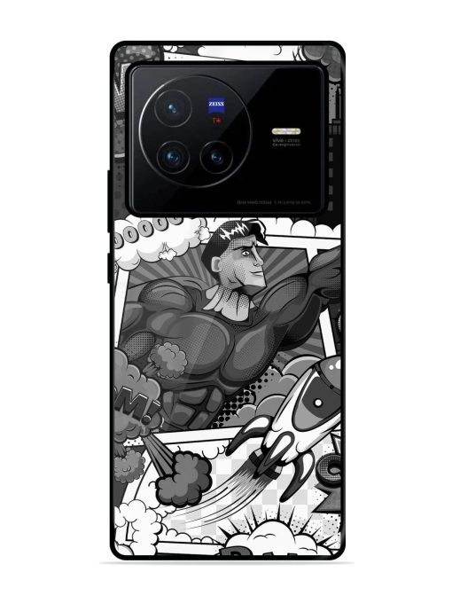 Comic Book Chaos Glossy Soft Edge Case for Vivo X80 Chachhi