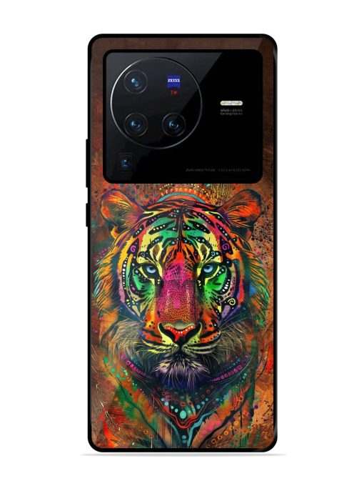 Cosmic Tiger Glossy Soft Edge Case for Vivo X80 Pro Chachhi