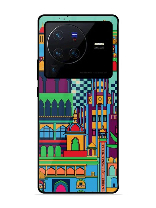 Indian Tapestry Glossy Soft Edge Case for Vivo X80 Pro Chachhi