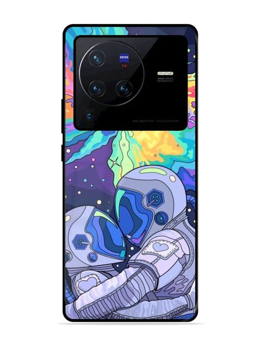 Cosmic Love Glossy Soft Edge Case for Vivo X80 Pro Chachhi