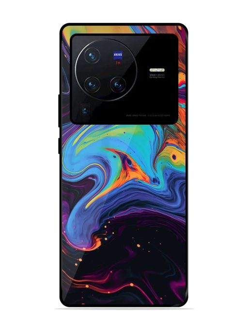 Liquid Dreamscape Glossy Soft Edge Case for Vivo X80 Pro Chachhi