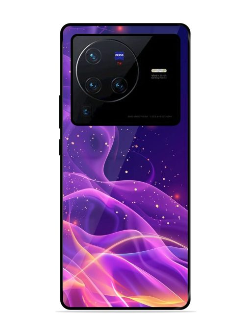 Cosmic Currents Glossy Soft Edge Case for Vivo X80 Pro Chachhi