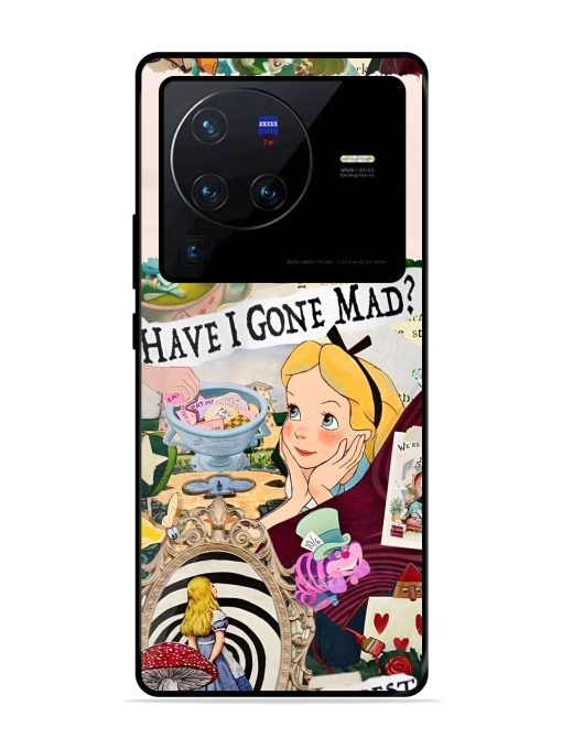 Mad Hatter'S Collage Glossy Soft Edge Case for Vivo X80 Pro Chachhi