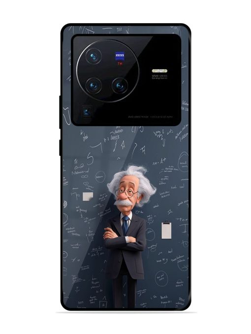 Albert Einstein Glossy Soft Edge Case for Vivo X80 Pro