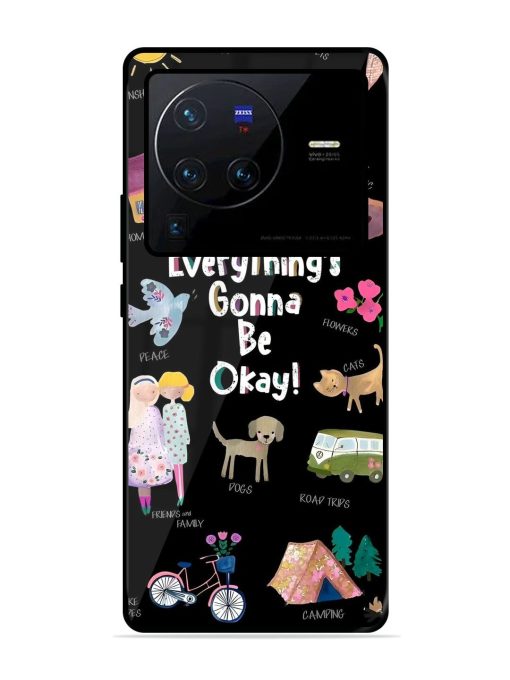 Everything'S Gonna Be Okay Glossy Soft Edge Case for Vivo X80 Pro Chachhi