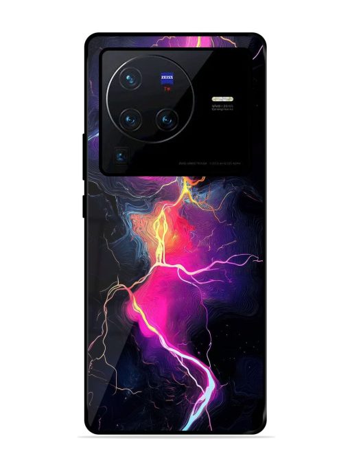 Electric Dreams Glossy Soft Edge Case for Vivo X80 Pro Chachhi