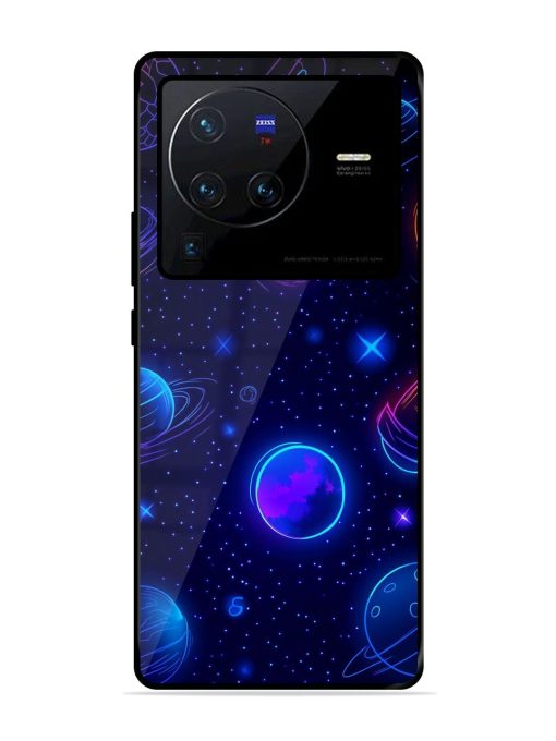 Neon Cosmos Glossy Soft Edge Case for Vivo X80 Pro Chachhi