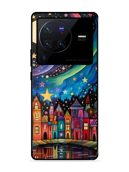 Starlit Village Glossy Soft Edge Case for Vivo X80 Pro Chachhi