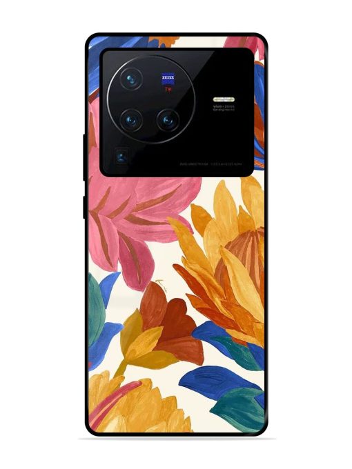 Blooming Tapestry Glossy Soft Edge Case for Vivo X80 Pro Chachhi