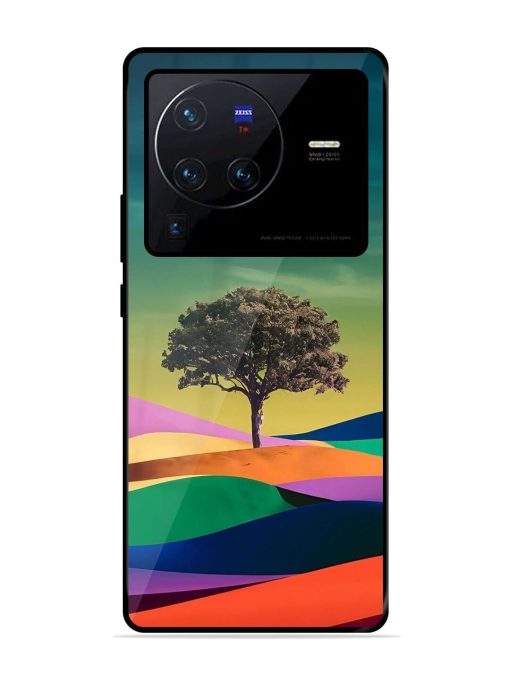 Rainbow'S Lone Sentinel Glossy Soft Edge Case for Vivo X80 Pro Chachhi