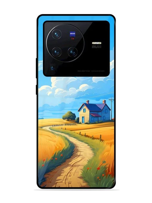 Countryside Cottage Glossy Soft Edge Case for Vivo X80 Pro Chachhi