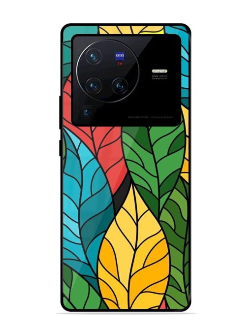 Foliage Fiesta Glossy Soft Edge Case for Vivo X80 Pro Chachhi