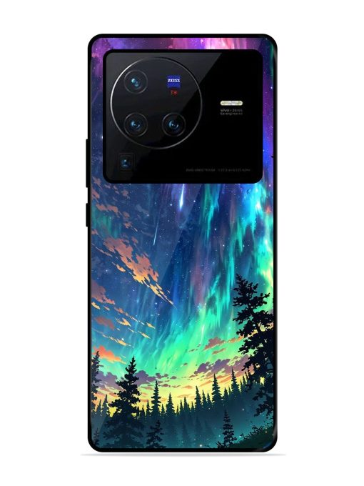 Cosmic Canvas Glossy Soft Edge Case for Vivo X80 Pro