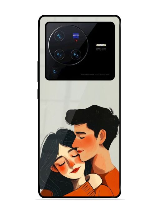 Craft Couples Glossy Soft Edge Case for Vivo X80 Pro Chachhi