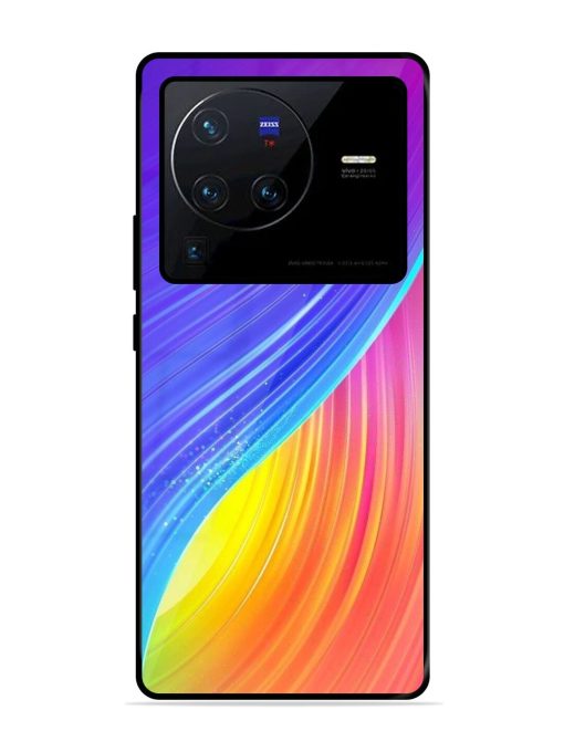 Neon Swirl Glossy Soft Edge Case for Vivo X80 Pro Chachhi