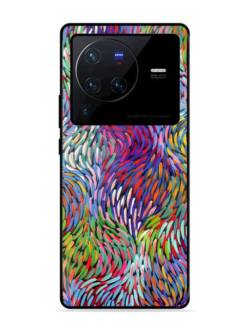 Vibrant Waves Glossy Soft Edge Case for Vivo X80 Pro Chachhi