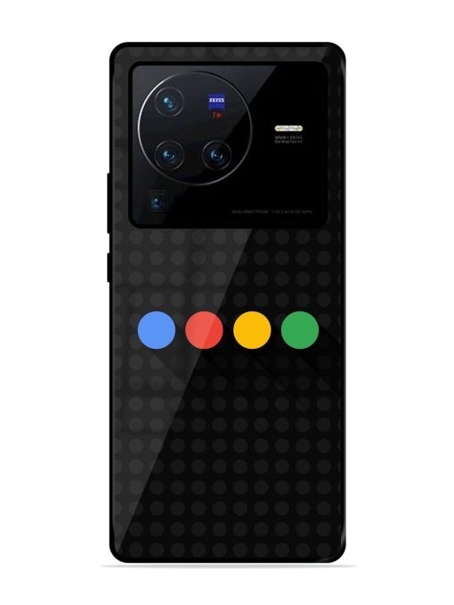 Google Dots Glossy Soft Edge Case for Vivo X80 Pro Chachhi