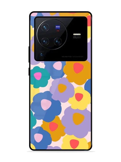 Flower Power Glossy Soft Edge Case for Vivo X80 Pro Chachhi