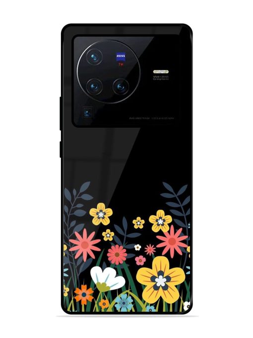 Floral Night Sky Glossy Soft Edge Case for Vivo X80 Pro Chachhi