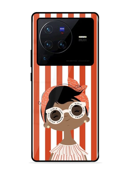 Girls Just Wanna Have Fun Glossy Soft Edge Case for Vivo X80 Pro Chachhi