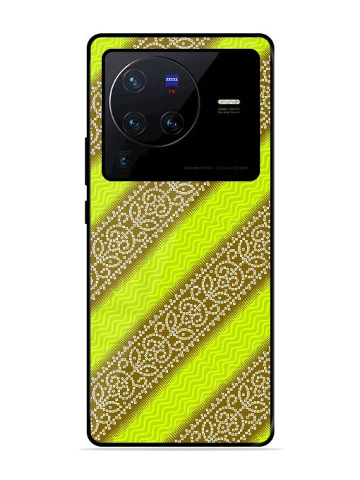 Golden Bandana Bliss Glossy Soft Edge Case for Vivo X80 Pro Chachhi