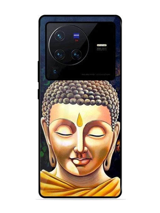 Buddha Face Glossy Soft Edge Case for Vivo X80 Pro