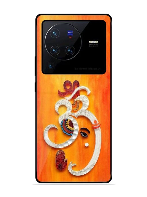 Ganesha In Quilling Art Glossy Soft Edge Case for Vivo X80 Pro Chachhi