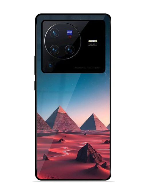 Ancient Wonders Sky Glossy Soft Edge Case for Vivo X80 Pro Chachhi