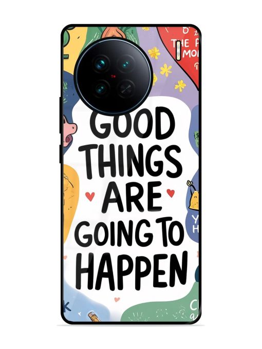 Uplifting Scribbles Glossy Soft Edge Case for Vivo X90 Chachhi