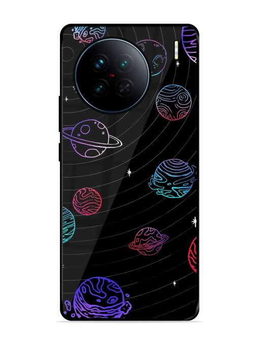 Cosmic Ballet Glossy Soft Edge Case for Vivo X90 Chachhi