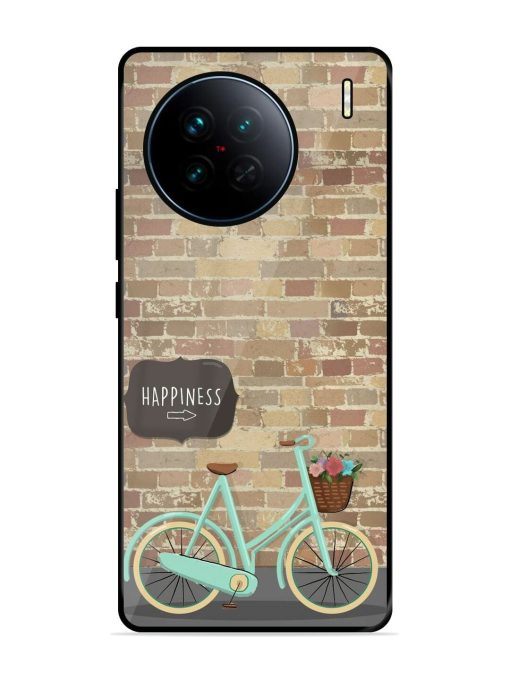 Pedaling Towards Happiness Glossy Soft Edge Case for Vivo X90 Chachhi