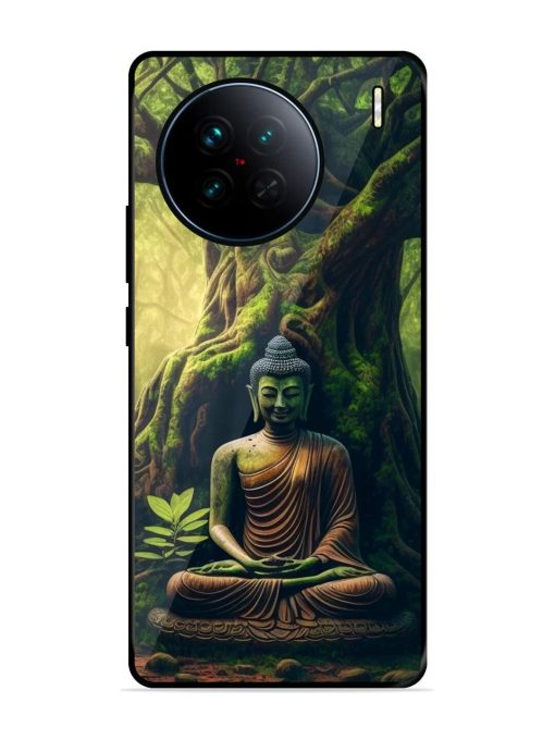 Green Buddha Art Glossy Soft Edge Case for Vivo X90 Chachhi