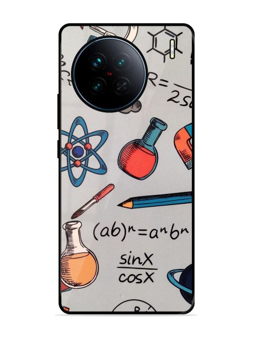 Science Doodle Glossy Soft Edge Case for Vivo X90 Chachhi