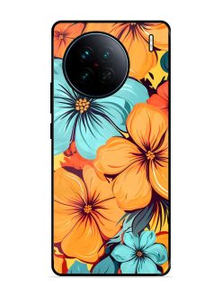 Tropical Bloom Glossy Soft Edge Case for Vivo X90