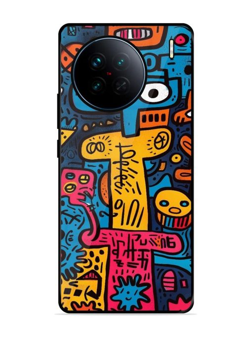 Doodletopia Glossy Soft Edge Case for Vivo X90
